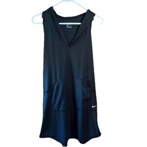Women's Nike Solid Hooded Swim Cover-Up Dress Size L Easy Wear